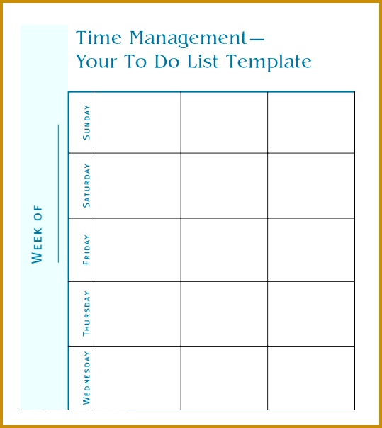 Editable To Do List Template 604539