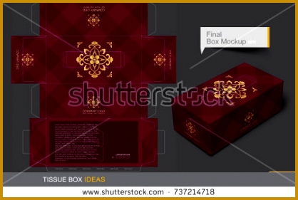 Tissue box template concept Template for Business Purpose Place Your Text and Logos and 418281