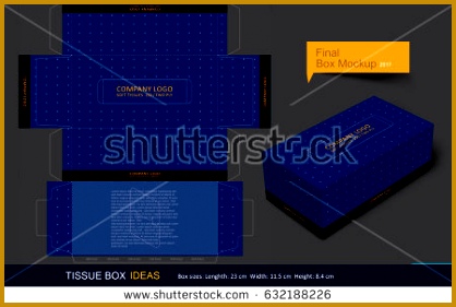 Tissue box template concept Template for Business Purpose Place Your Text and Logos and 281418