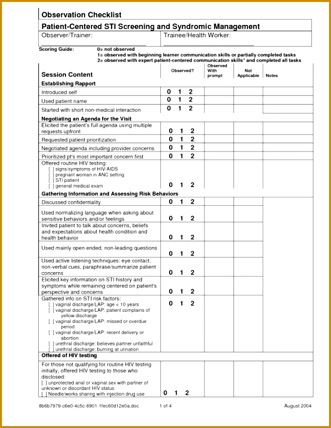 Medical Checklist Template Eliolera 5dhcs 10 Best Medical Chart Audit Checklist Record Forms Masir 876677