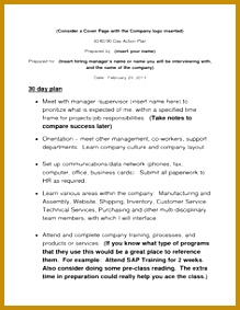 30 60 90 Day Action Plan Template 283219