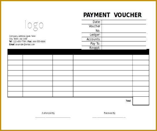MS Word Payment Template Free Word Download 455544