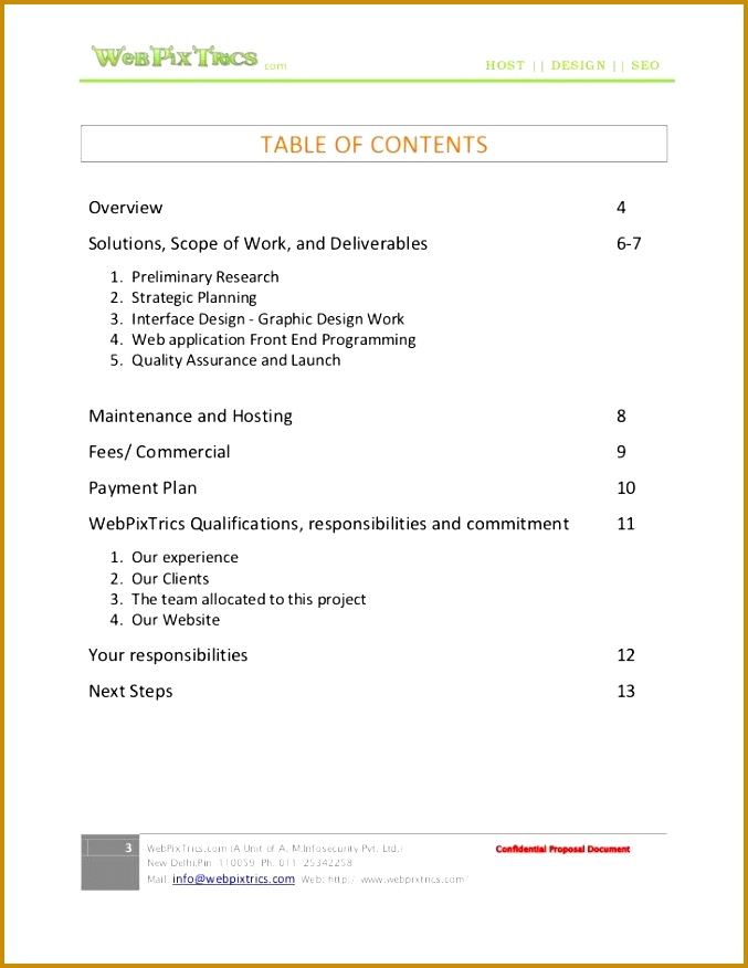 Web design proposal sample 677876