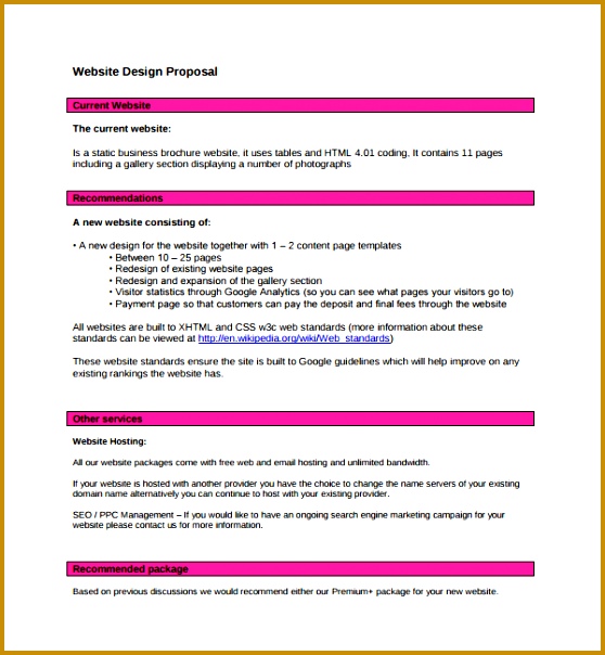Sample Web Design Proposal Template 8 Free Documents In Pdf Word kzveg Sample Web Design Proposal Template 8 Free Documents In Pdf Word Website Design Proposal Template 604558