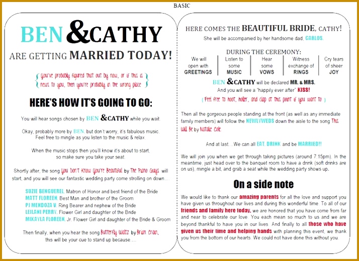 wedding creations free wedding program templates 58d df78c3c4f55a329 714520
