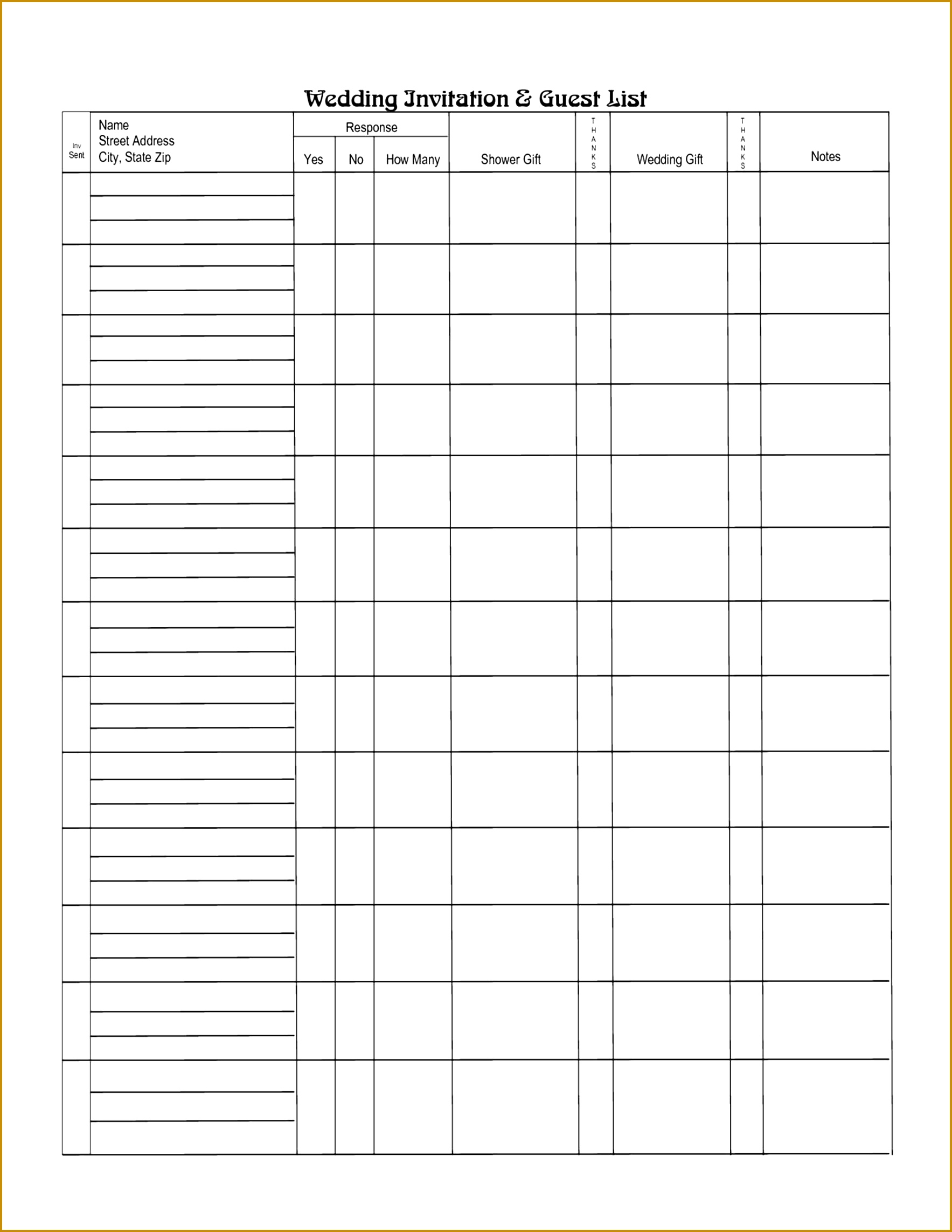 Address List Template Guest List Lost Pet Template Wedding Free Order Service Template Wedding Sequence Events Reception Order Service Pin By Laree 22851767