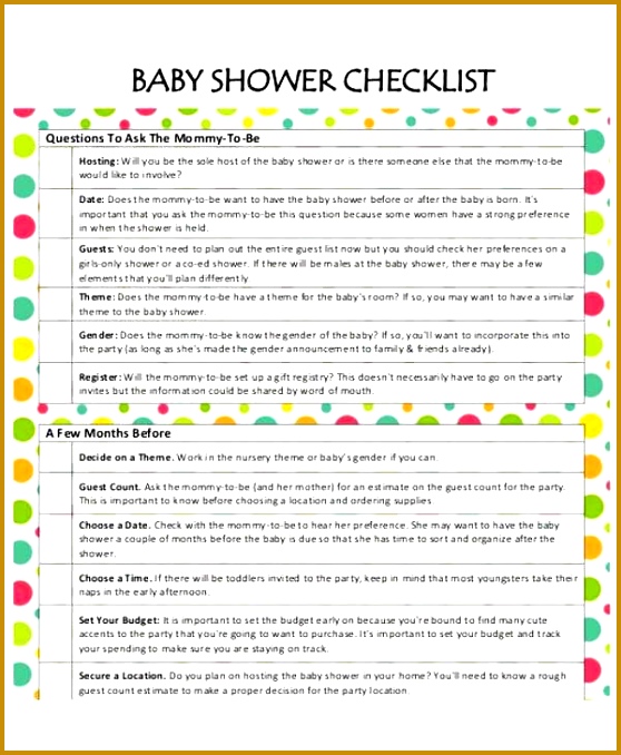 Bridal Shower Gift List Templates 5 Free Word PDF Format 558678