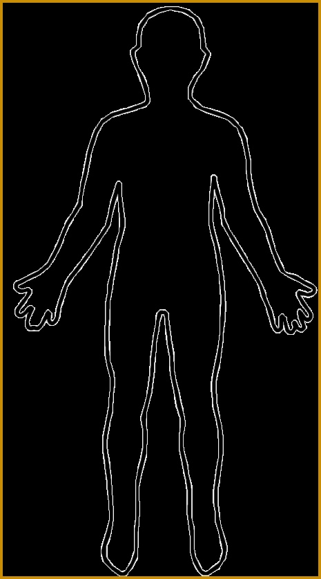 Human Body Outline Printable Clipart library 837465