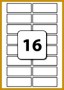 7 Word Label Template 16 Per Sheet A4