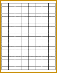 1" x 0 5" Labels 256198