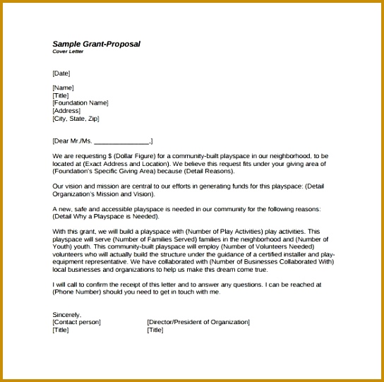 Sample Funding Proposal Template Sample For Proposal Homey Ideas 544541