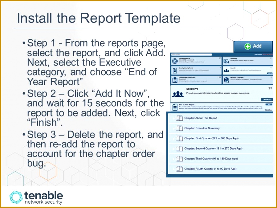 Install the Report Template Step 1 From the reports page select the report 669892