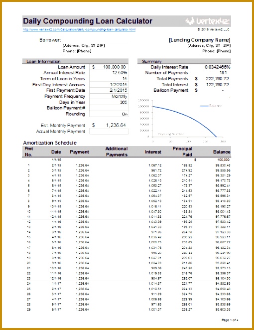 Simple Interest Loan Calculator 510662
