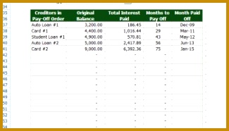4 Debt Calculator Excel Templates 186325