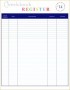 5 Account Checkbook Register Template