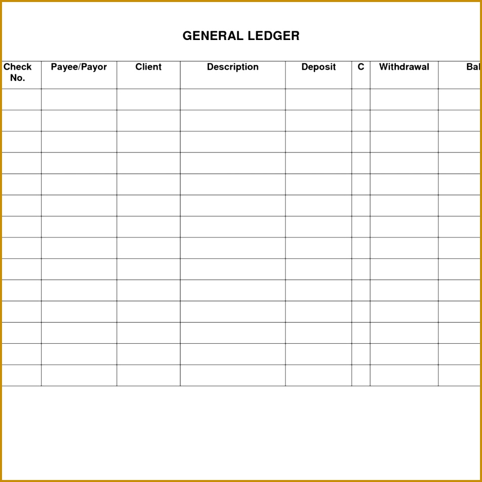 accounting ledger book template free 952952