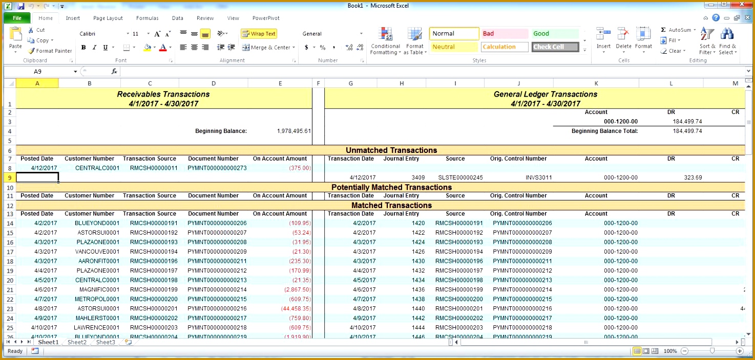 excel general ledger make reconciling effortless with the reconcile to gl utility for 1474704