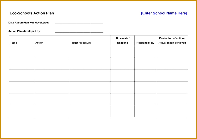 action plan template 41 591837