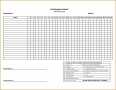 4 attendance List Template