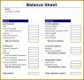 7 Balance Sheet format In Excel