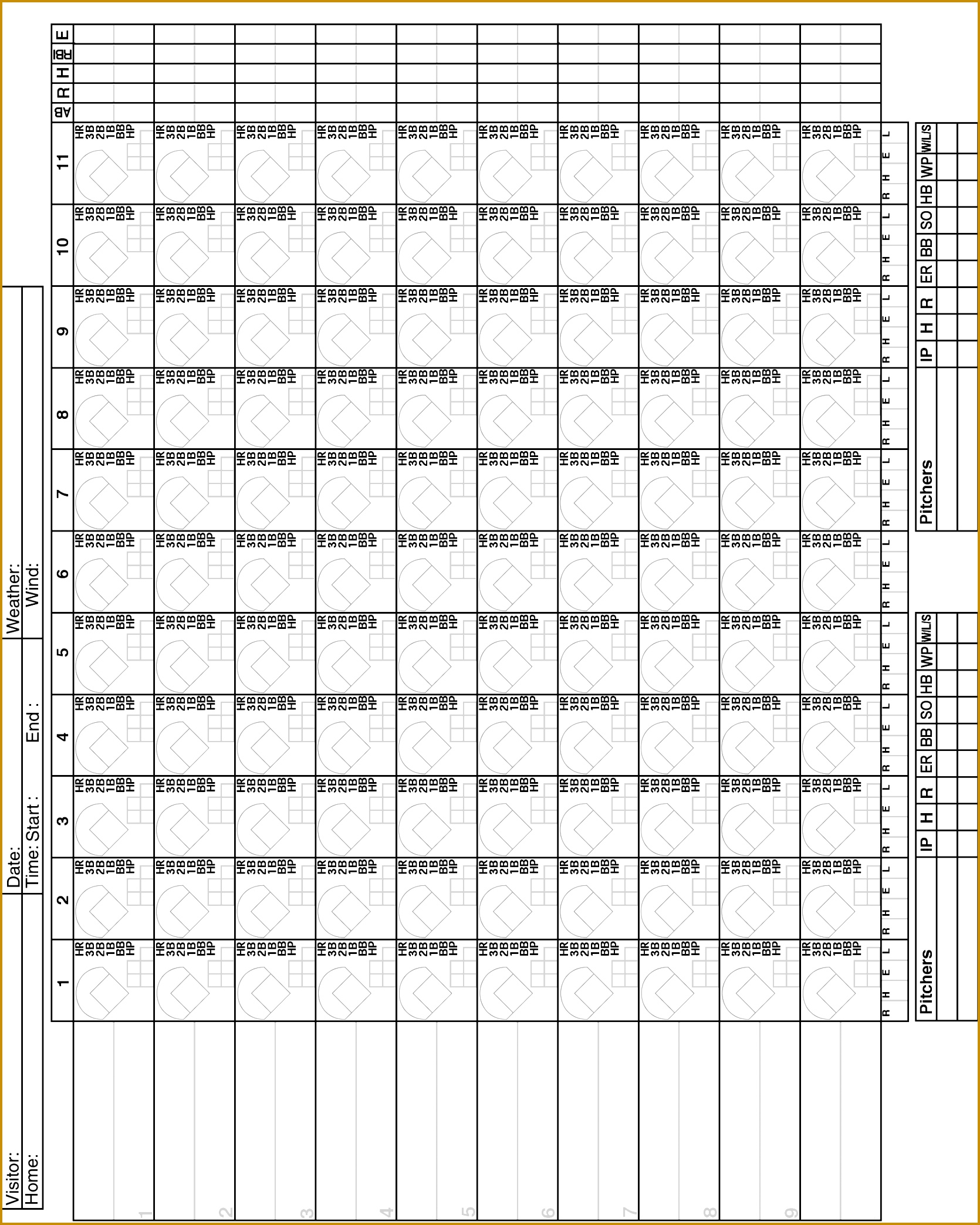 Free Templates Baseball Score Sheet Full size 20881670