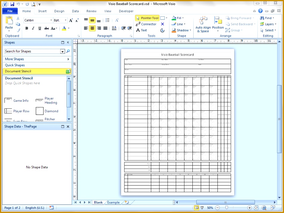 Baseball Scorecard click 714952