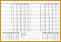 4 Baseball tournament Score Sheet Template