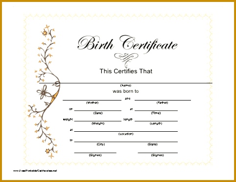 fake birth certificate template fake blank birth certificate template design helloalive 373482