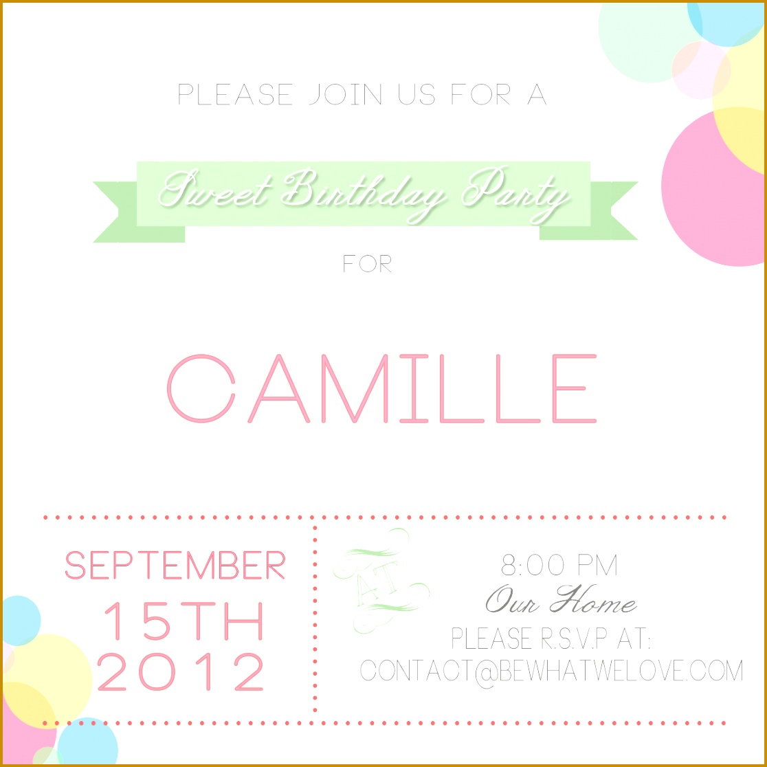 birthday party invitation templates ukrobstep 11161116