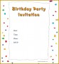 4 Birthday Invitation Template