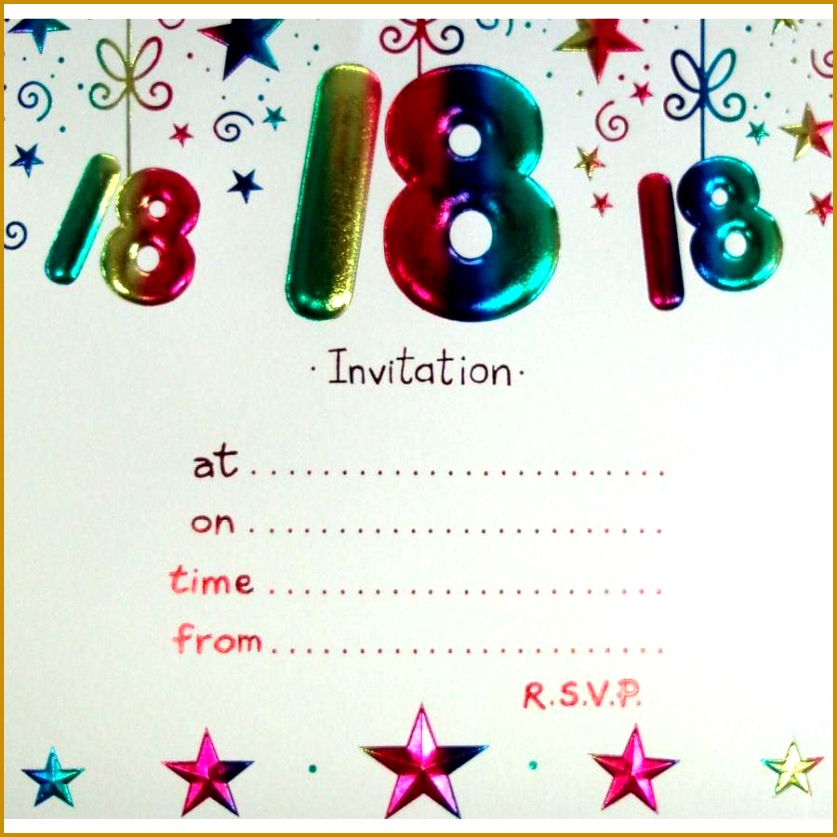 18th birthday invitation templates free 837837