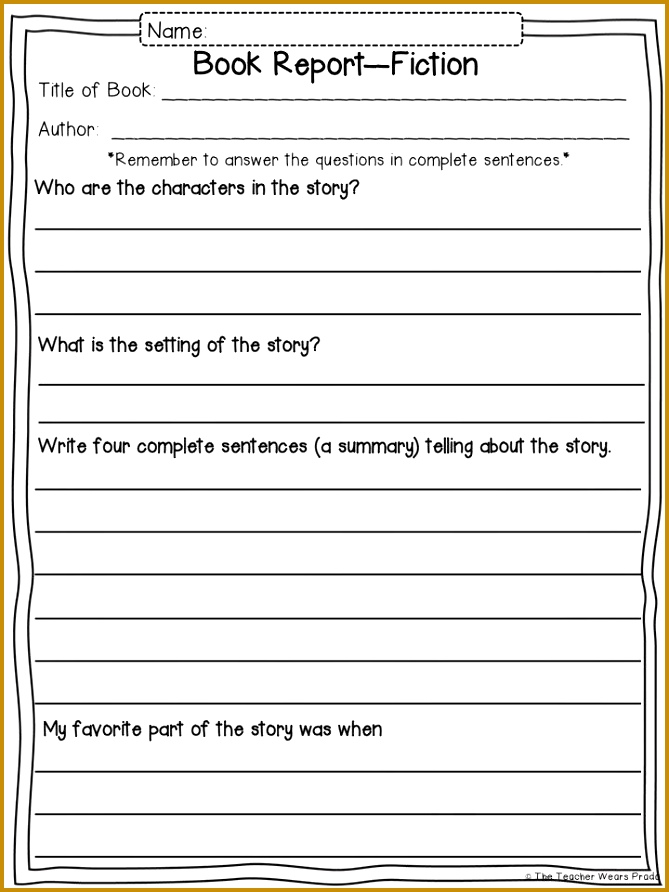 book report templates 892669