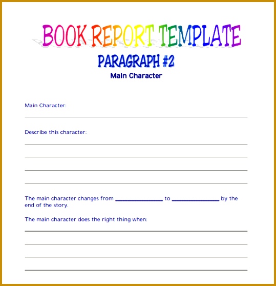 book report template 558539