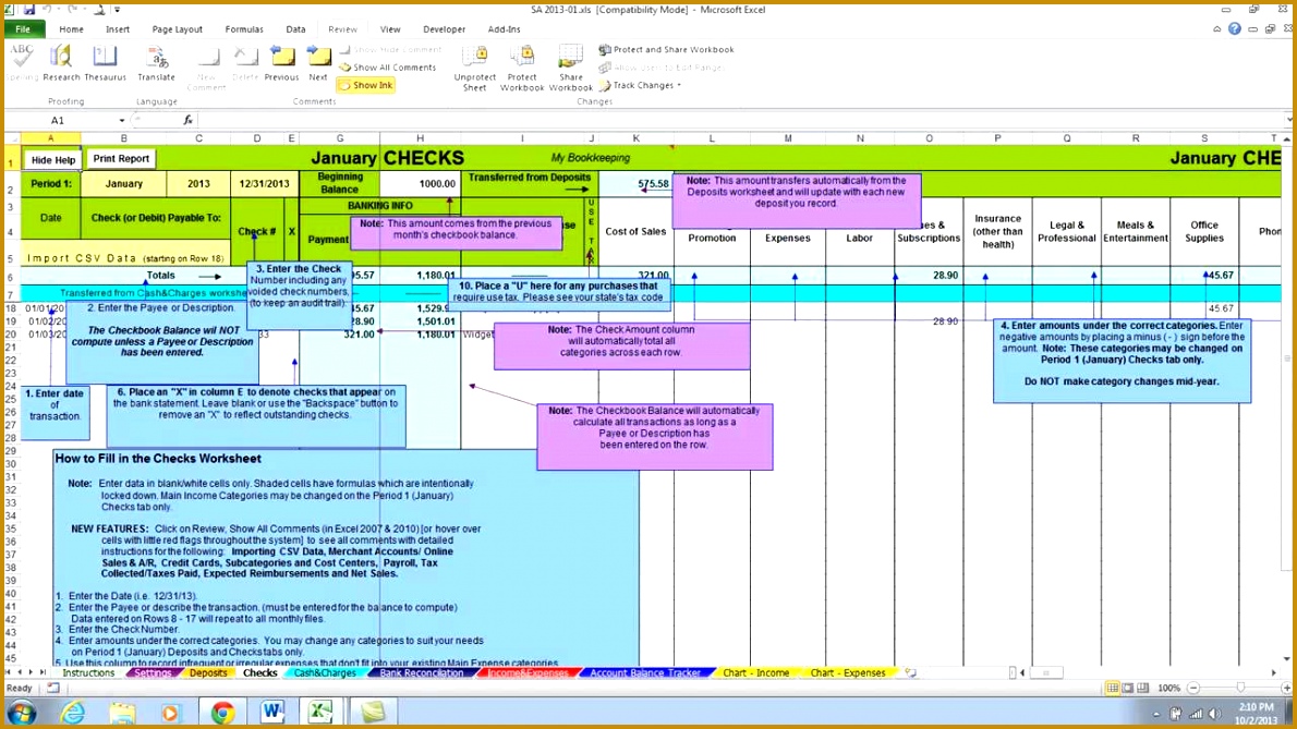 Small Business and Non Profit Bookkeeping with Excel Spreadsheets 6691190