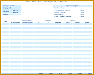 Business Expense Tracker Template 297372