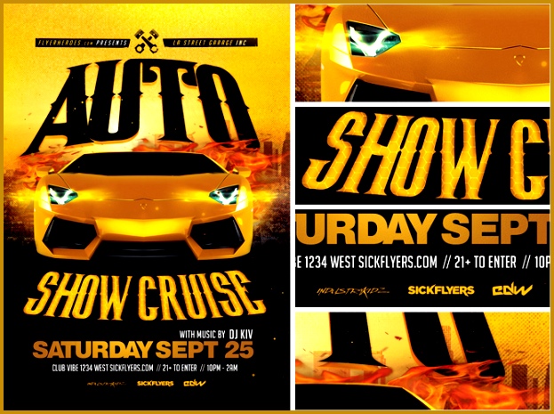 auto show flyer template 2 465623