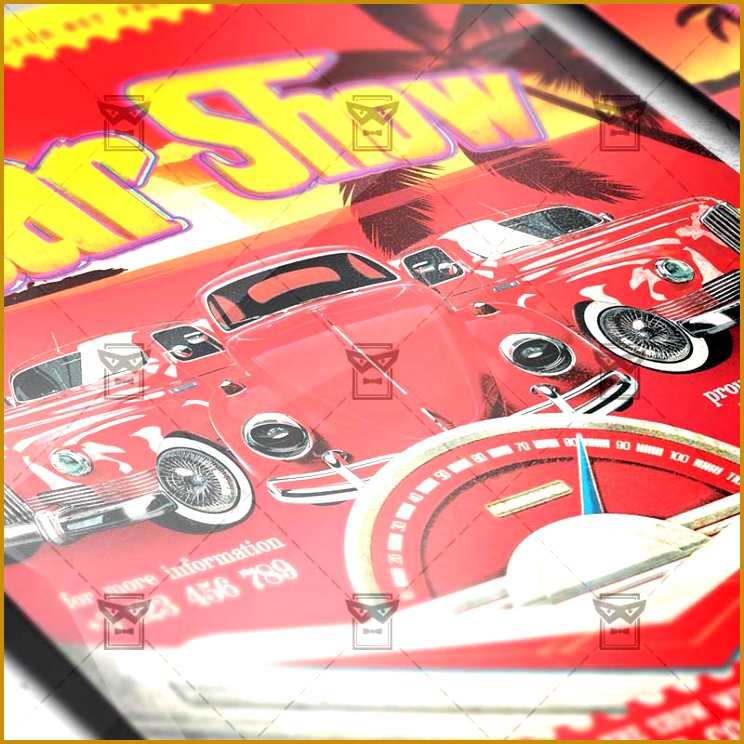 car show premium a5 flyer template 744744