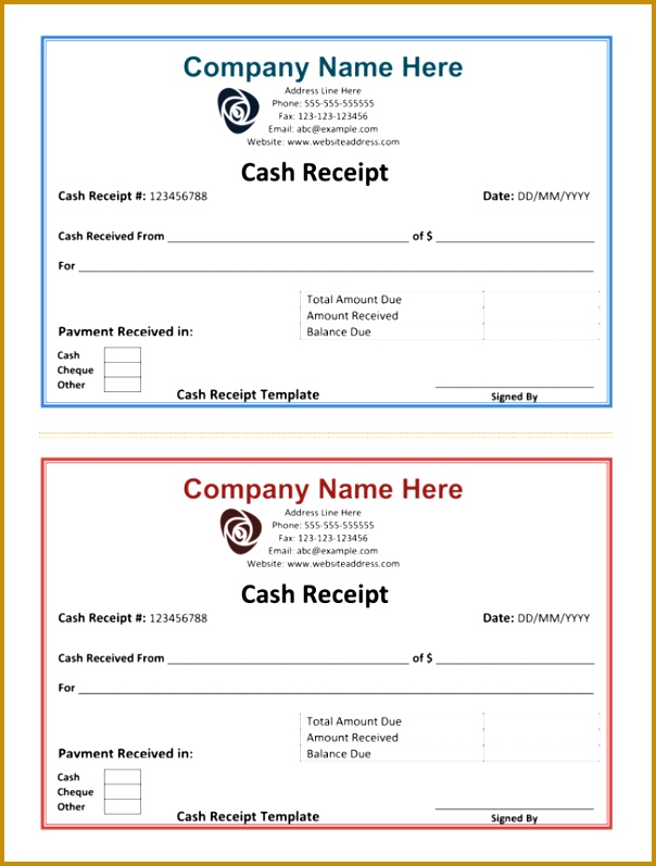 Cash Receipt Template 5 Printable Cash Receipt Formats puLrn cash receipt template 604797