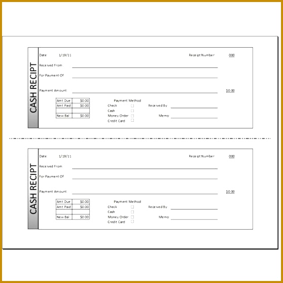 Download a Free Cash Receipt Template for Word or Excel cifyh 558558