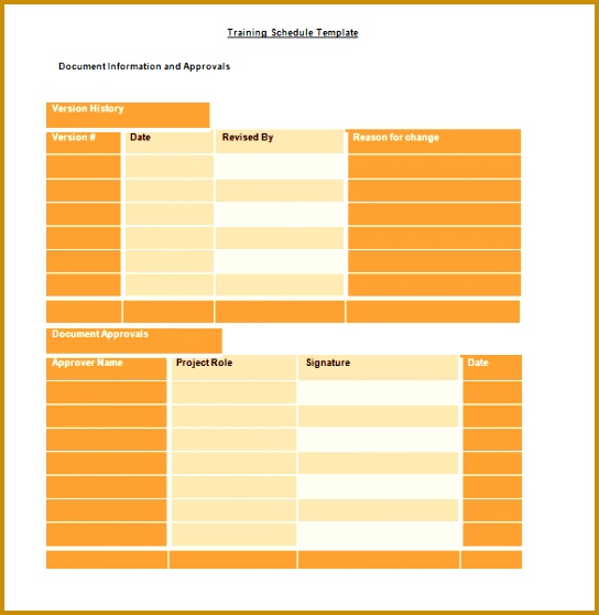 training schedule template free training schedule template 8 free sample example format ideas 558544