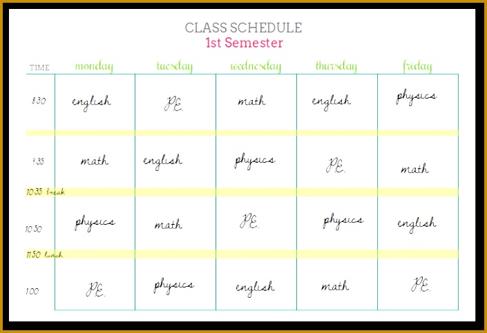 schedule organizer 705483