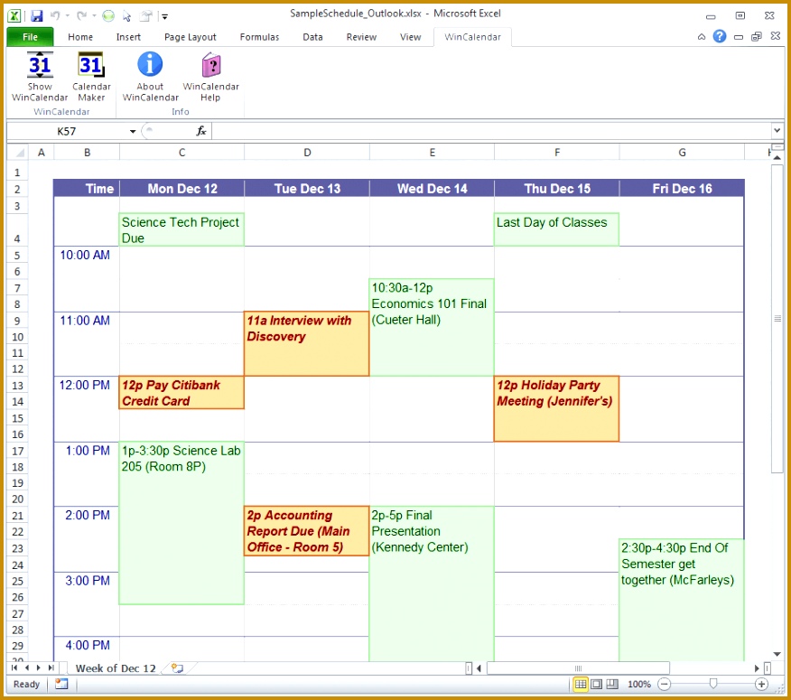 week schedule maker 775876