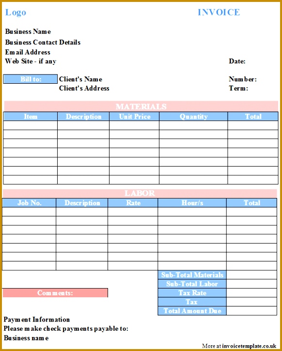 Business Brochure Invoice Template 725582