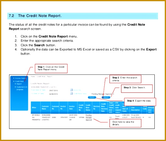 Invoicing And Credit Note Application Template Free PDF 544465