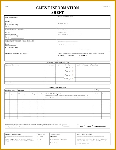 Client information sheet 498385