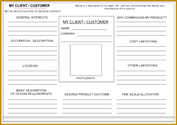 Client Customer Sheet Template 594420