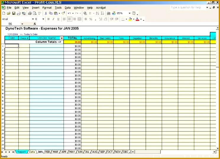 business expense spreadsheet 538744