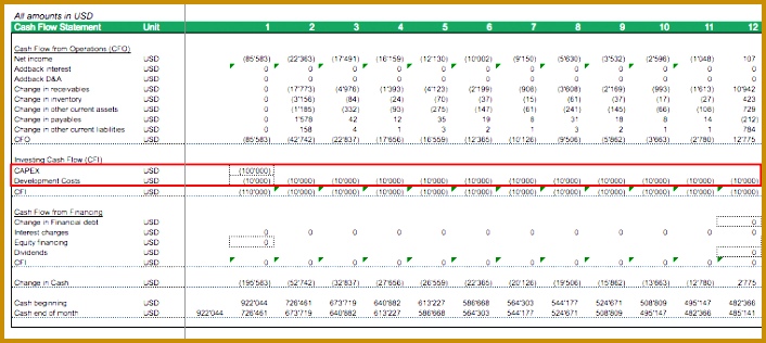 Cash Flow Statement SaaS pany ilehs Cash Flow Statement SaaS pany 706316