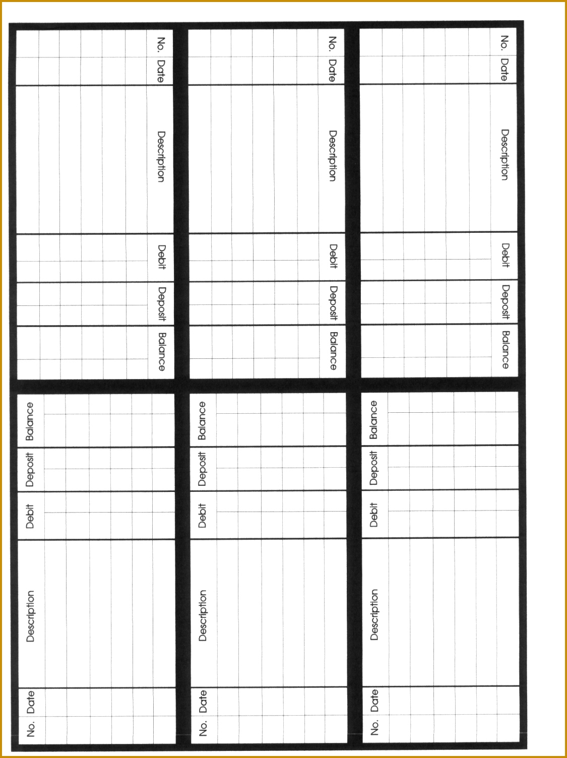 Check register for envelope system 15041125