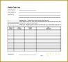 6 Company Petty Cash Log Template